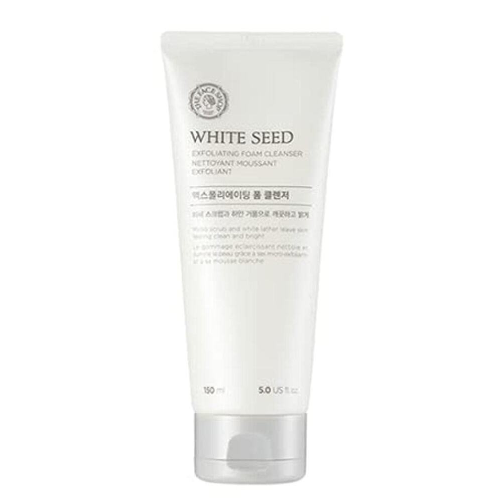 The Face Shop White Seed Exfoliating Cleansing Foam – 5.07 fl oz